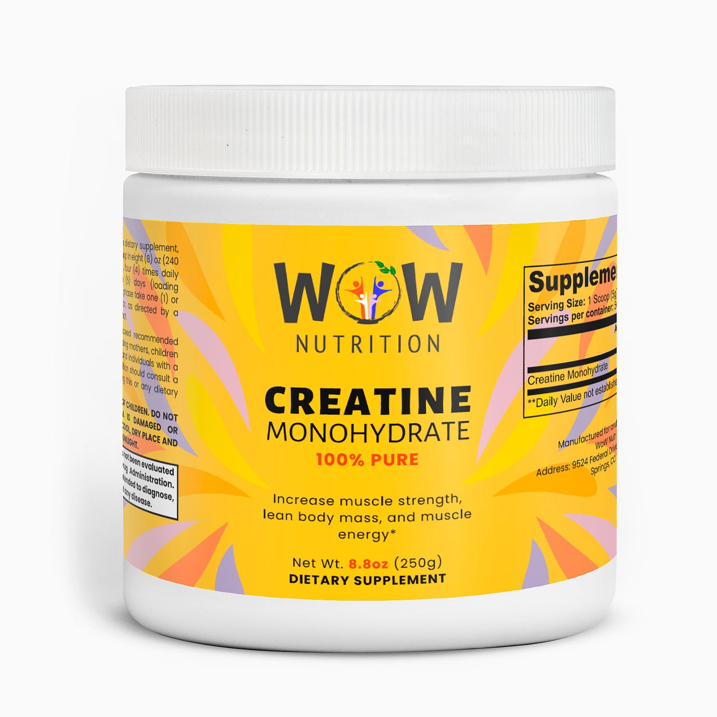 CREATINE MONOHYDRATE 100% PURE