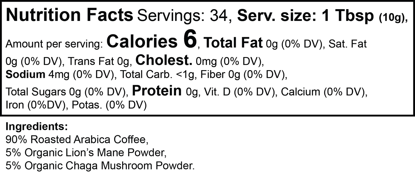 FUNGI-FUEL COFFEE (MEDIUM ROAST)
