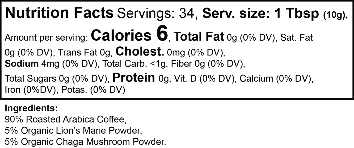 FUNGI-FUEL COFFEE (MEDIUM ROAST)